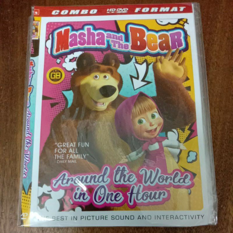 kaset kartun Masha and the bear around the world in one hour