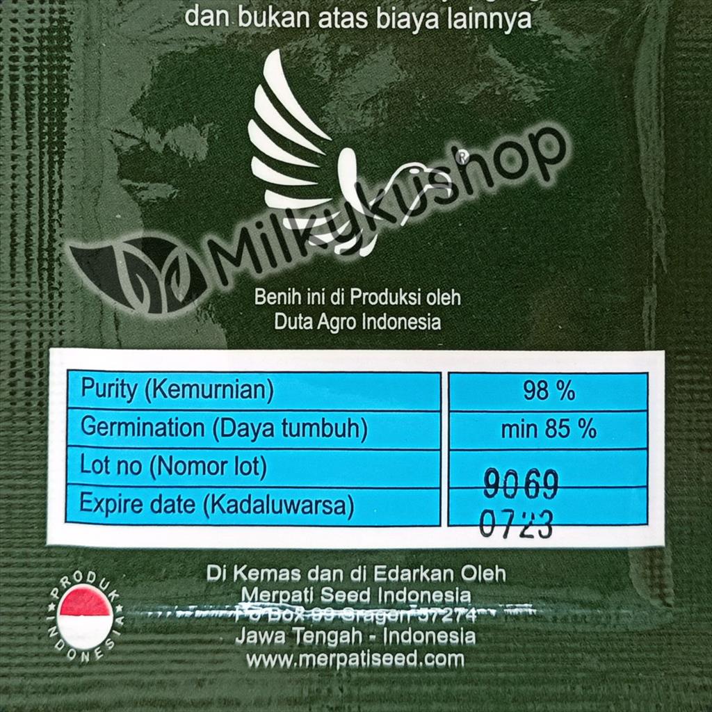 BENIH MERPATI SEED SIMONA SAWI KRITING 2 GRAM  SACHET KEMASAN PABRIK