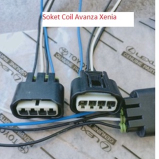 Soket Coil Mobil Avanza &amp; Xenia, Rush Terios Vios Yaris 4 pin