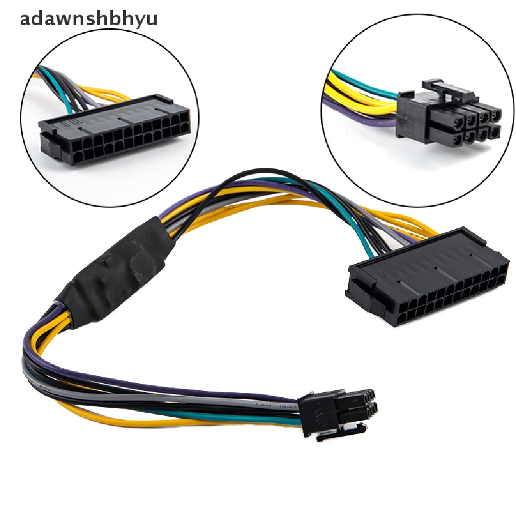 Kabel Power Adaptor Server adawnshbhyu ATX 24Pin To Motherboard 8Pin Optiplex3020 7020 9020