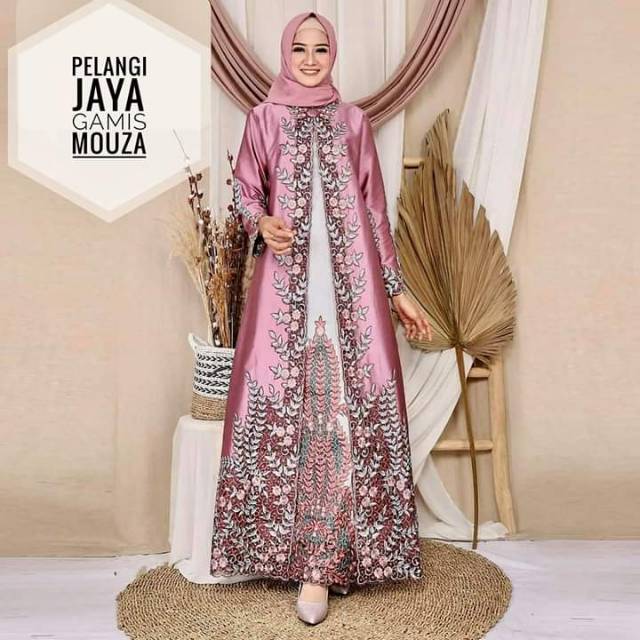 DESAIN TERBARU PELANGI JAYA // GAMIS MOUZA // GAMIS PESTA.
