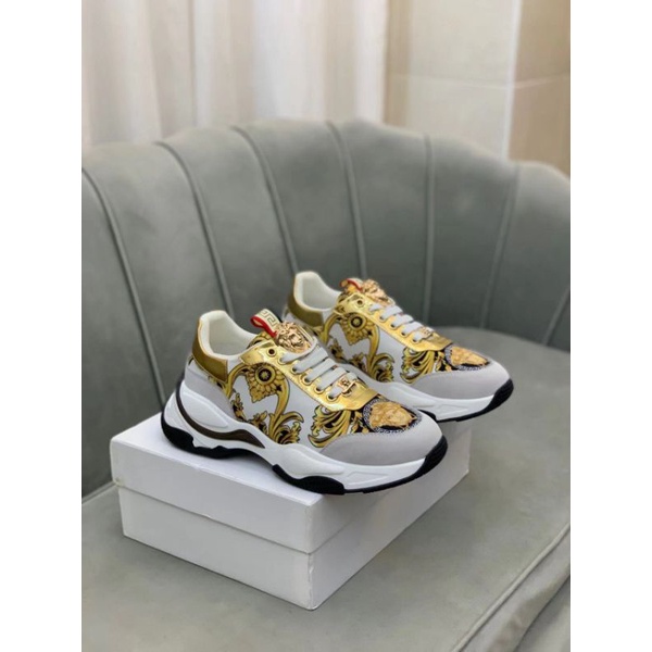 sneaker pria vers4ce sepatu cowok mirror shoes men run away top Brand P1SHOES terlaris