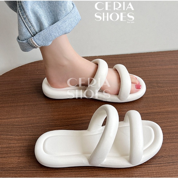 BALANCE Sandal Slop Wanita Import Bangkok Bahan Karet PVC Elastis Non-Slip Rubber 2025