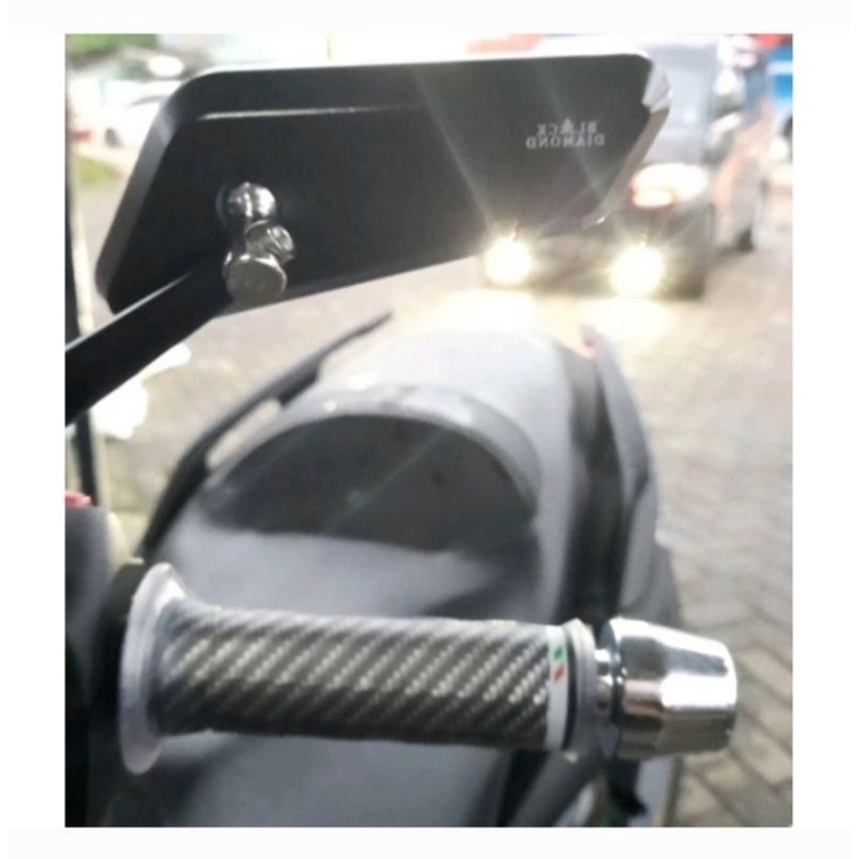 HANDGRIP GAS NITEX CARBON+BANDUL JALU STANG CROME PNP UNIVERSAL MOTOR