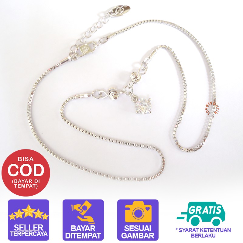 Lovelybutik Xuping Kalung Cantik Anak Perempuan Kalung Anak Xuping Putih Model Koye Permata