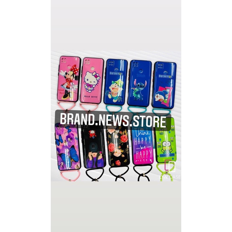 VIVO V20 SE/Y91/Y95/Y93/Y91C/Y1S/Y71/Y51/BONEKA/KARAKTER CASE + GANTUNGAN TALI NAGITA/BT21 ARMY/BTS