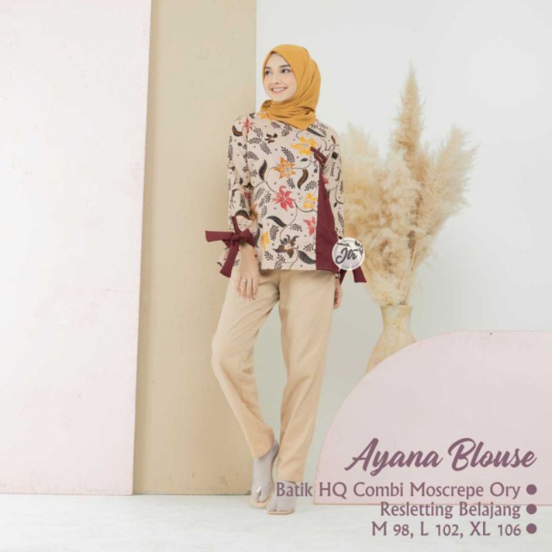 blus batik // blus kombinasi