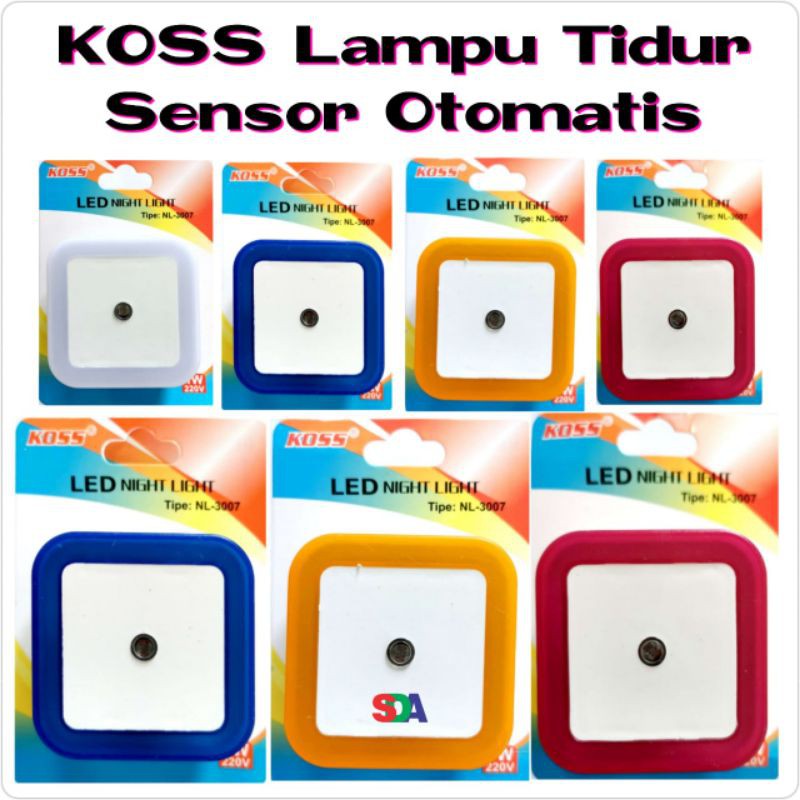 Koss Lampu Tidur Sensor Persegi