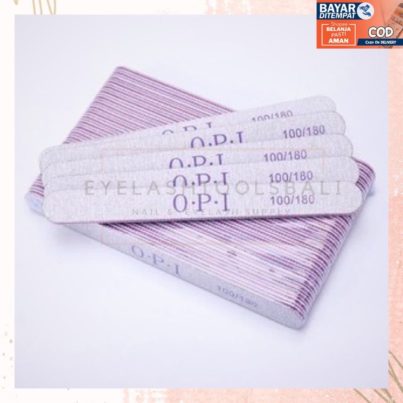 KIKIR KUKU 100/180 NAIL FILE KIKIR KASAR AMPLAS KUKU NAIL ART