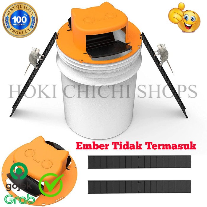 Mousetrap Flips / Perangkap Tikus / Bucket Lid Rat Mouse Trap Ember CC