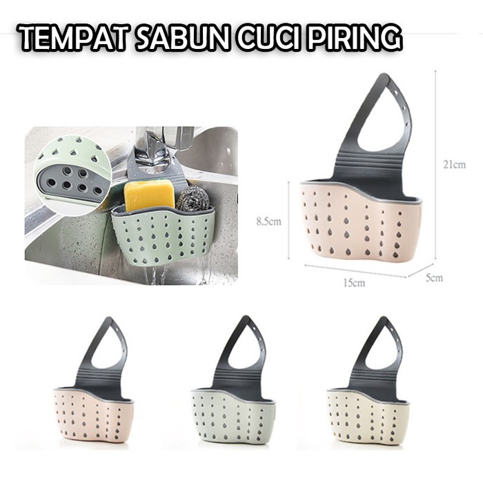 NA - tempat sabun cuci piring 2in1-tempat sponge cuci piring rak dapur