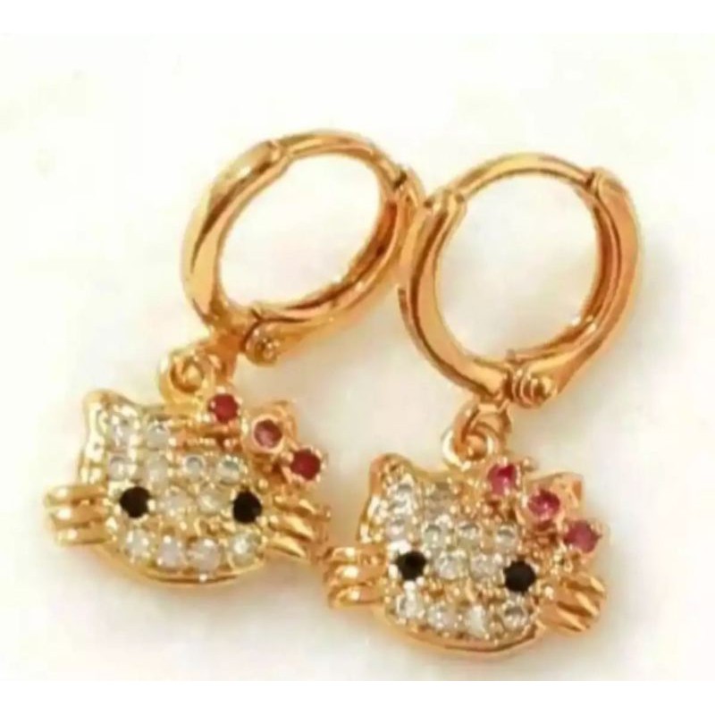 BAYAR DI TEMPAT Anting anak anak motif hello Kitty 02 terbaru