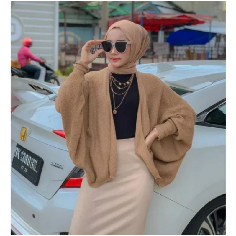CARDIGAN BATWING | Batwing Kelelawar Cardigan | Cardi Batwing | Outer Jaring | cardigan batwing kele