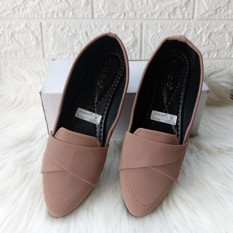 Flatshoes Kerja Kasual Simple Terbaru Sepatu Balet Wanita Murah Bisa COD FLASH SALE kekinian Viral