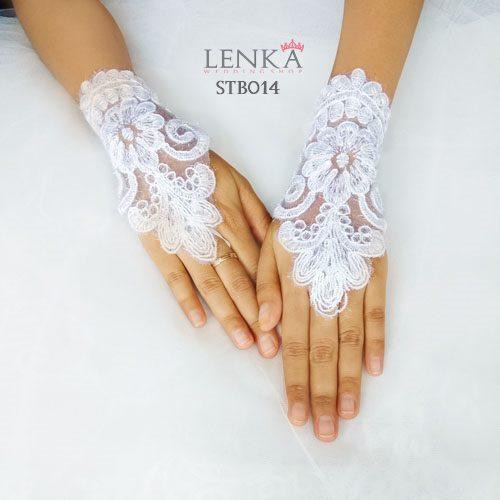 [STOK TERBATAS] LACE GLOVES AKSESORIS PENGANTIN SARUNG TANGAN BROKAT STB014