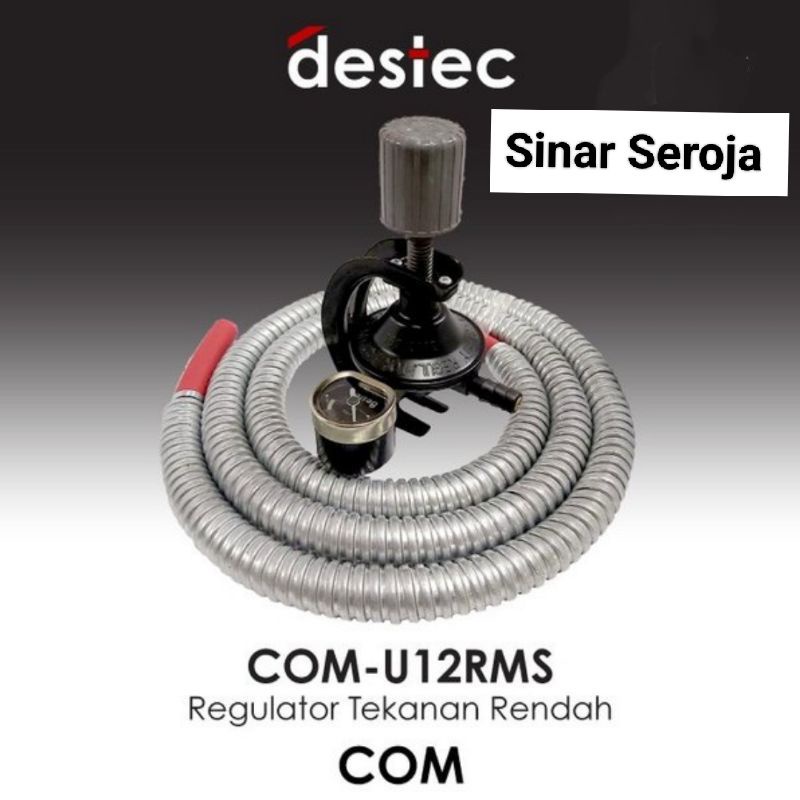 Regulator Gas Destec COM-U12RMS / Paket Kepala Gas + Selang Destec COM-U1RMS Bagus