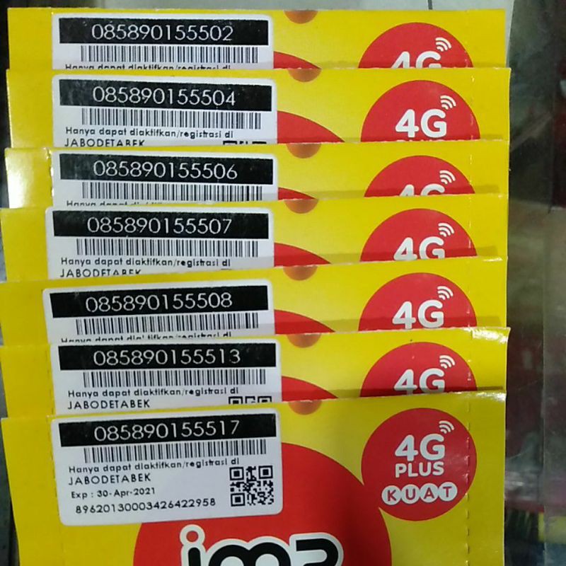 Nomor cantik IM3 triple tengah 5