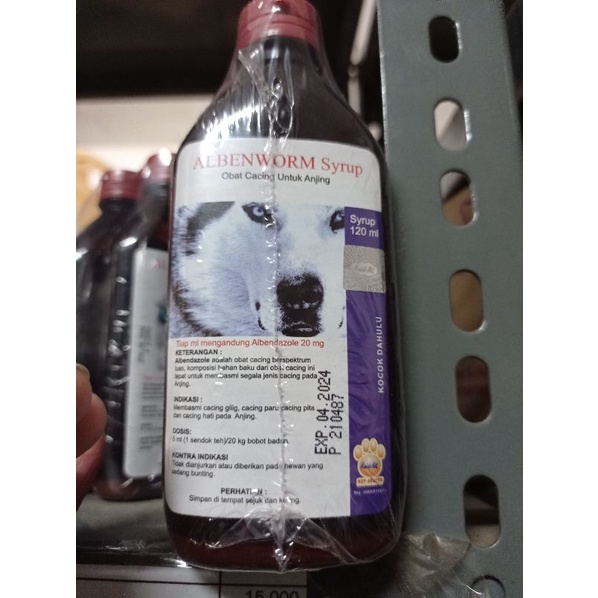 Obat cacing anjing Albenworm syrup 120 ml 120ml