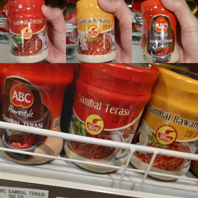 

Sambal Uleg Sambal terasi ABC**sambalbawang uleg**sambal terasi uleg kemasan jar