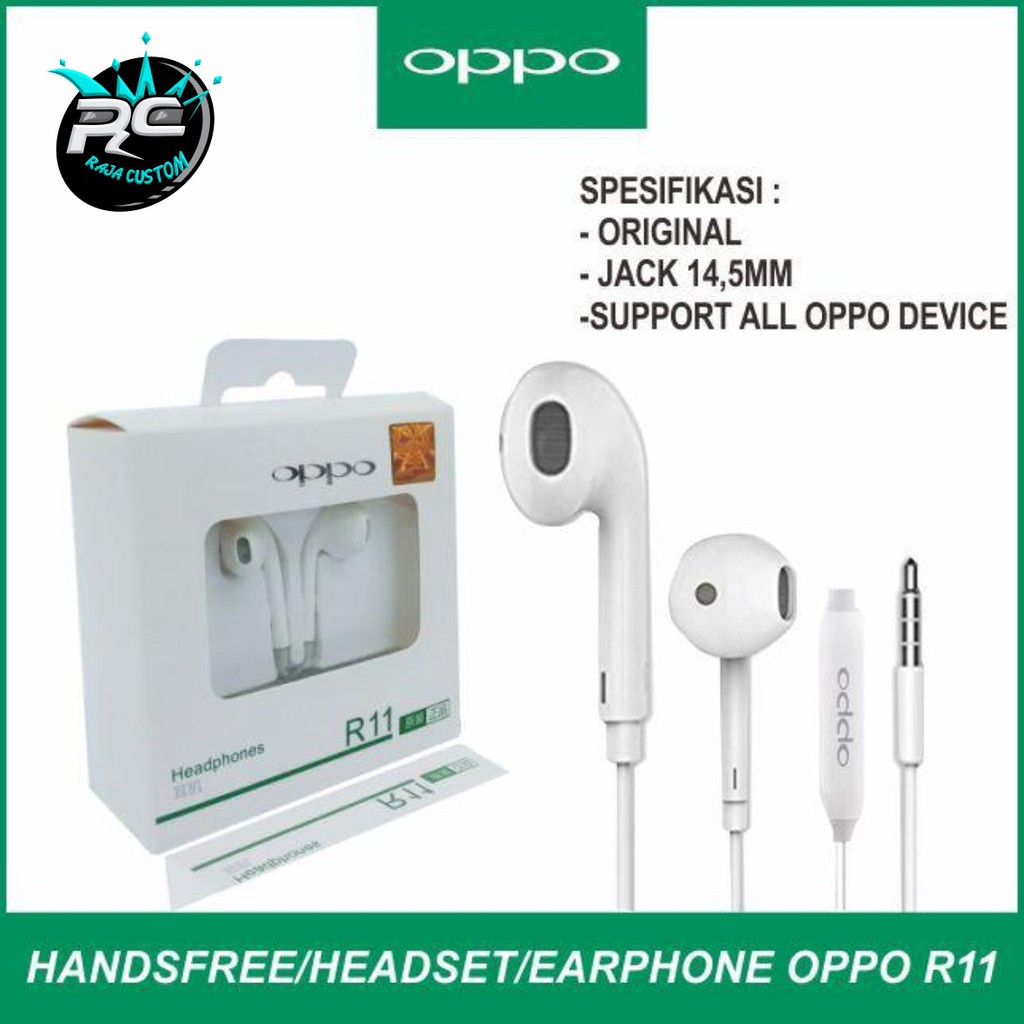 BM044 R11 Handsfree Headset Hf earphone Oppo dan Vivo packing Superbass +mic RJ2492