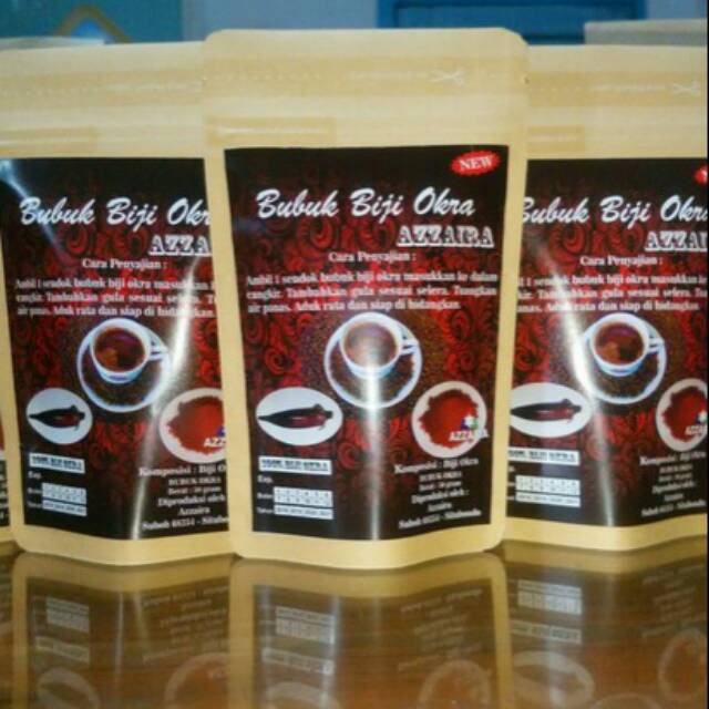 Bubuk biji okra(obat alami diabetes dan lain-lain)