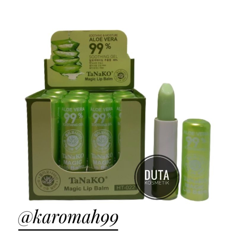 [12 pcs] LIP BALM TANAKO ALOE VERA NO.HT-002