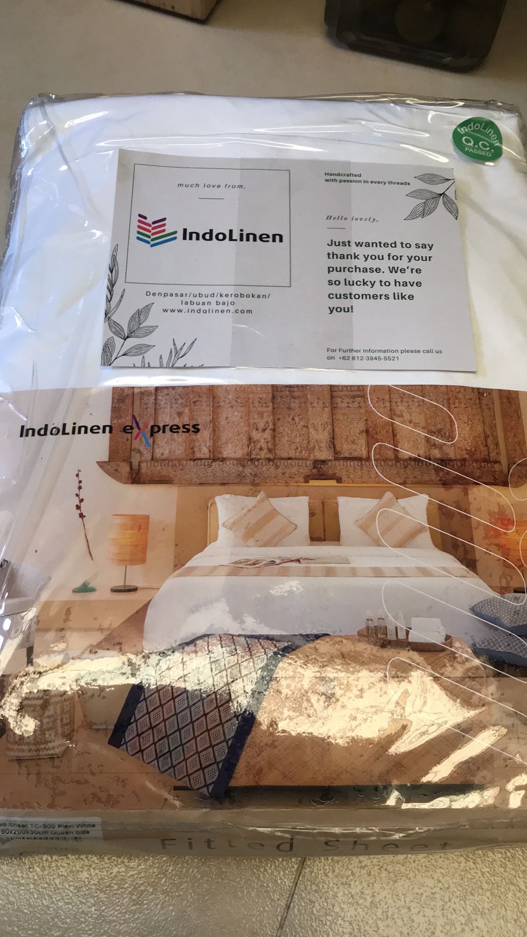 Indolinen - Sprei Karet Hotel Bintang 5 / Fitted Sheet Hotel Quality 100% Cotton