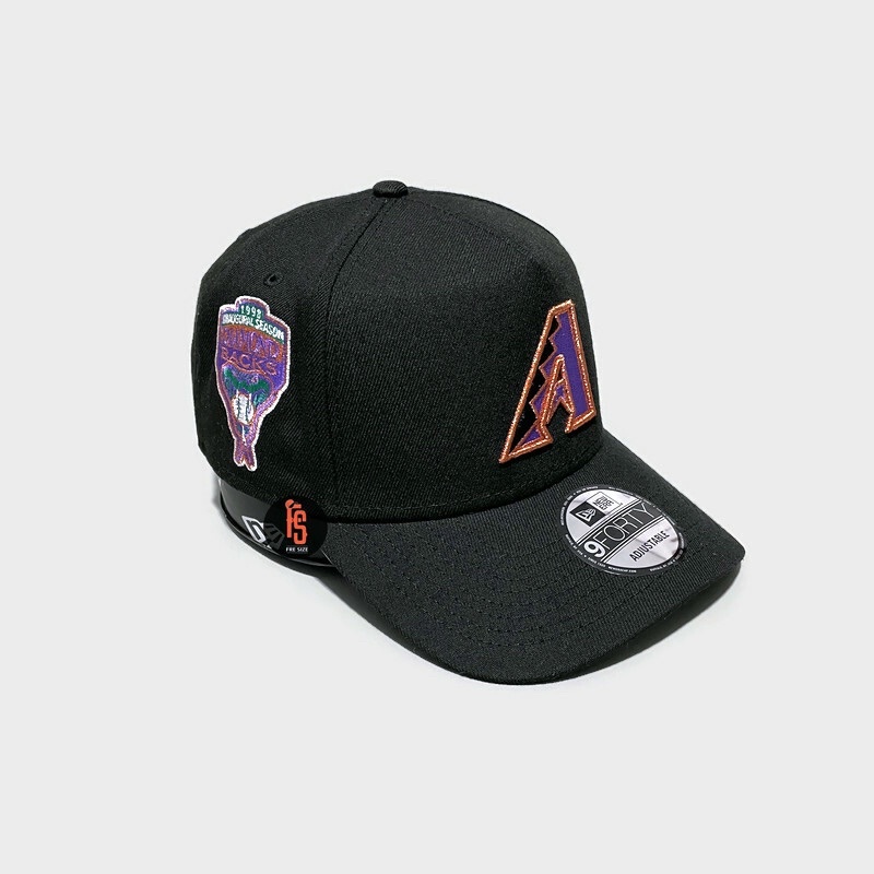 TOPI NEW ERA ORIGINAL A FRAME IS 1998 ARIZONA DIAMONDBACKS BLACK UV GREEN