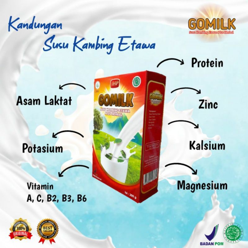 

GOMILK SUSU KAMBING ETAWA PLUS HERBAL