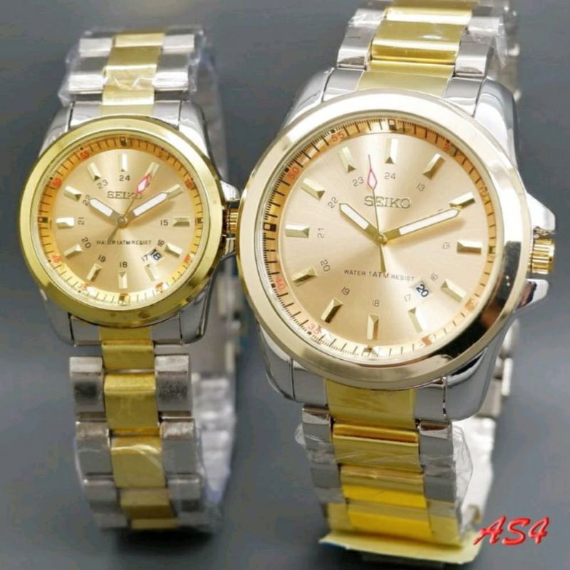 JAM TANGAN COUPLE SEIKO 5 PASANGAN JAM TANGAN STAINLESS BISA COD COUPLE SET