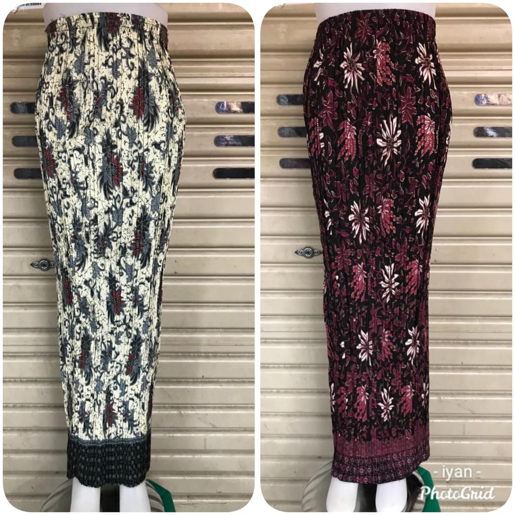 ROK PLISKET JUMBO BATIK / Bawahan kebaya / Rok Batik Jumbo Bahan Sangat tebal