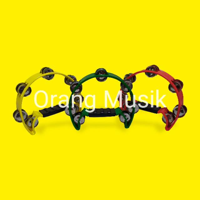 Tambourine Single Warna Import - Tamborin Kecrekan Single Warna