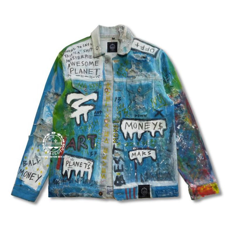 

ARFACLOTH / DENIM JACKET LUKIS / LIGHT PLANET MONEY