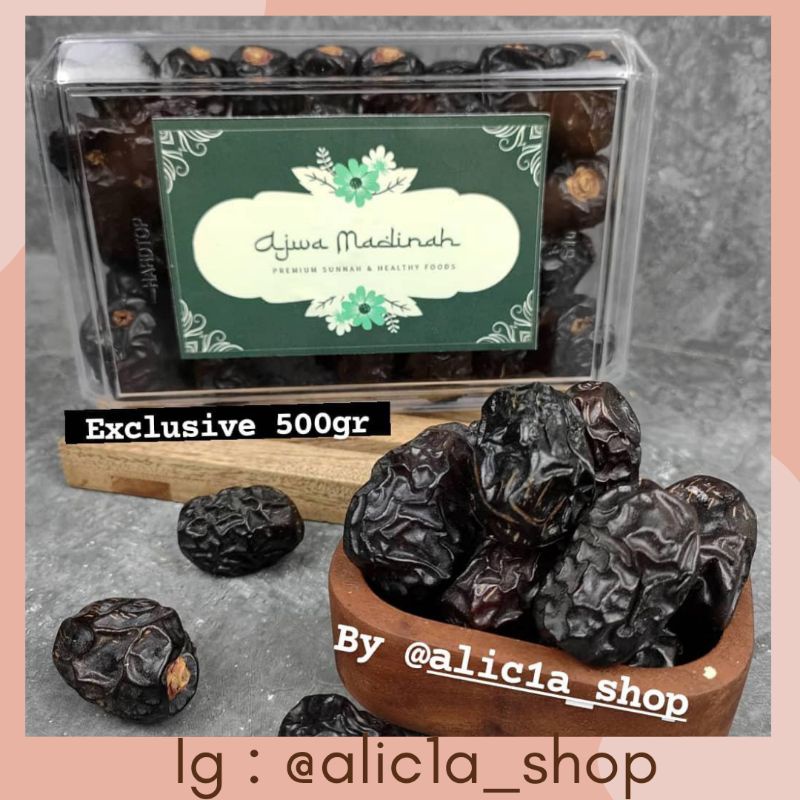 Jual Kurma Ajwa Madinah Kemasan Exclusive 500gr Shopee Indonesia