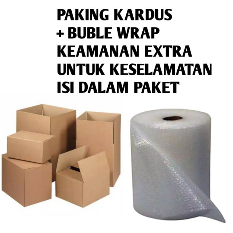 

Paking kardus dan buble wrap(plastik gelembung) packing pesanan