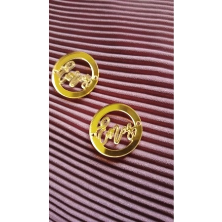 PESANAN KHUSUS EMOS DIAMETER 2,5 CM GOLD 10RB PCS