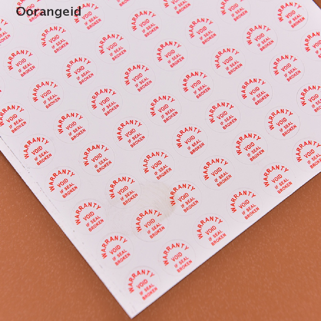 2 Lembar / 208pcs Stiker Label Pelindung Garansi Void If Damaged Untuk Keamanan