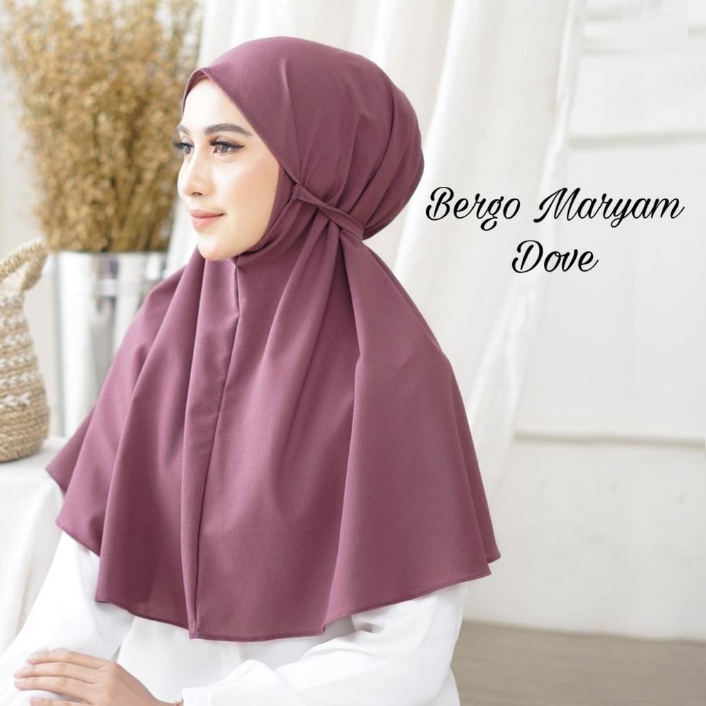 Hijab Jilbab instan bergo Maryam diamond dewasa / hijab Khimar bergo Maryam no pet