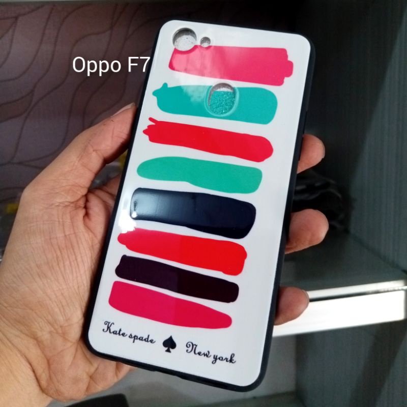 Case Oppo F7 Glossy Lovely Anti Baret Motif Super Hits