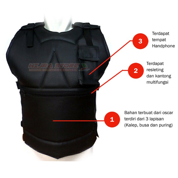 Rompi Motor   Bikers   Pelindung dada   Body Protector