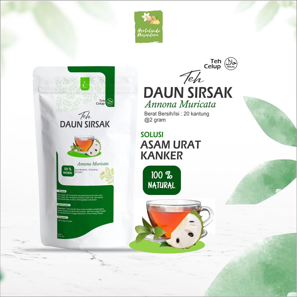 

DAUN SIRSAK / TEH DAUN SIRSAK / OBAT KANKER / TEH DAUN SIRSAK CELUP / ANTI KANKER