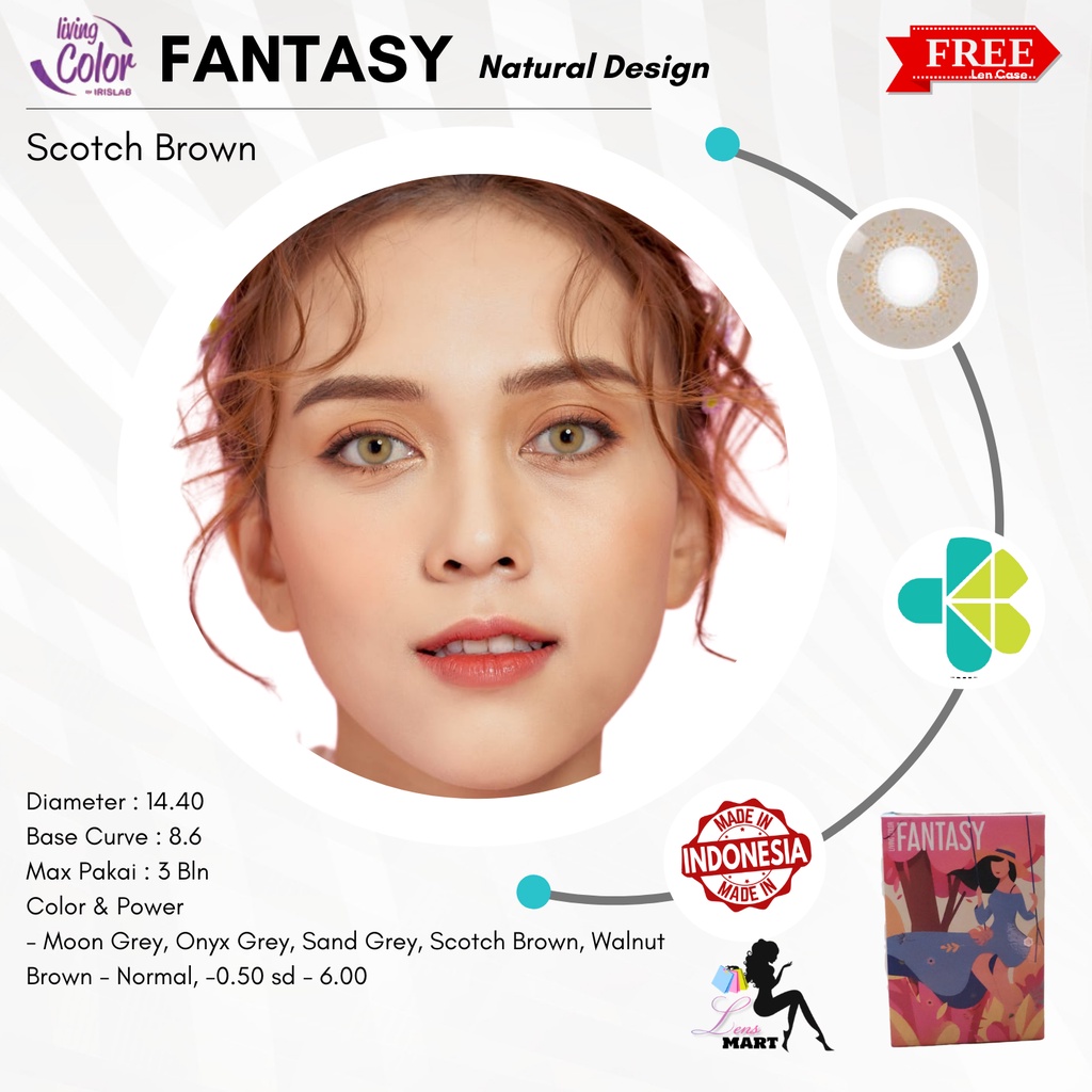 SOFTLENS LIVING COLOR FANTASY MINUS 3.00 sd 6.00