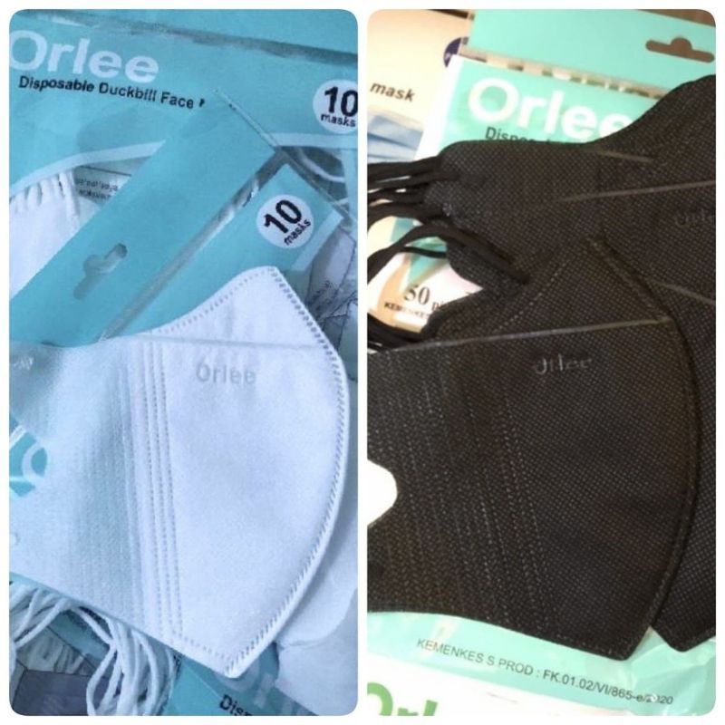 DUCKBILL HIJAB ORLEE PUTIH/HITAM