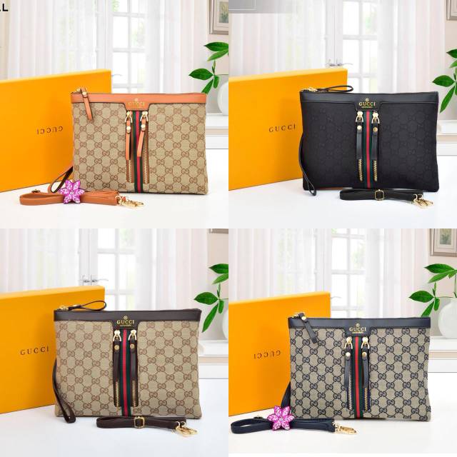 Clutch Gucci 6666G# Big size ( muat ipad & Free box ) #vtr