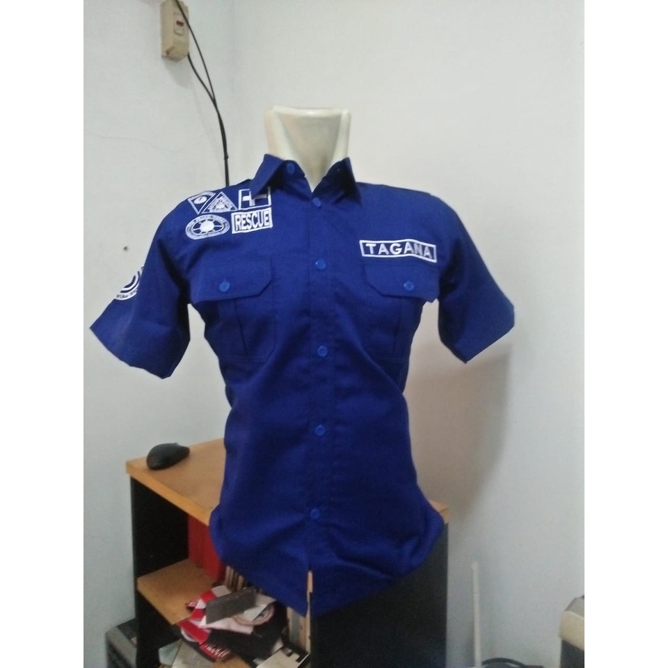 KEMEJA BIRU TAGANA 6 pcs