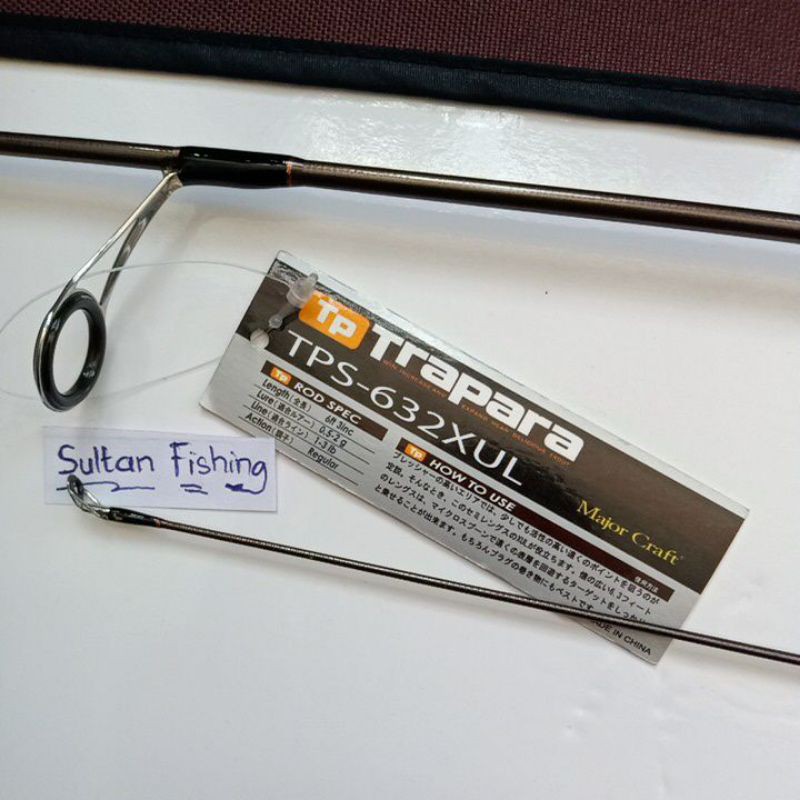 Joran UL Major Craft TRAPARA TPS-632XUL  |  Mancing Cumi  |  Mancing Udang  |  Joran Lentur