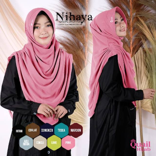 Nihaya quail hijab khimar ori khimar premium