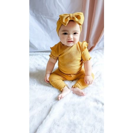 Baby One Set Mango Super Strech  Baju Bayi Murah Usia 3 bulan - 18 bulan