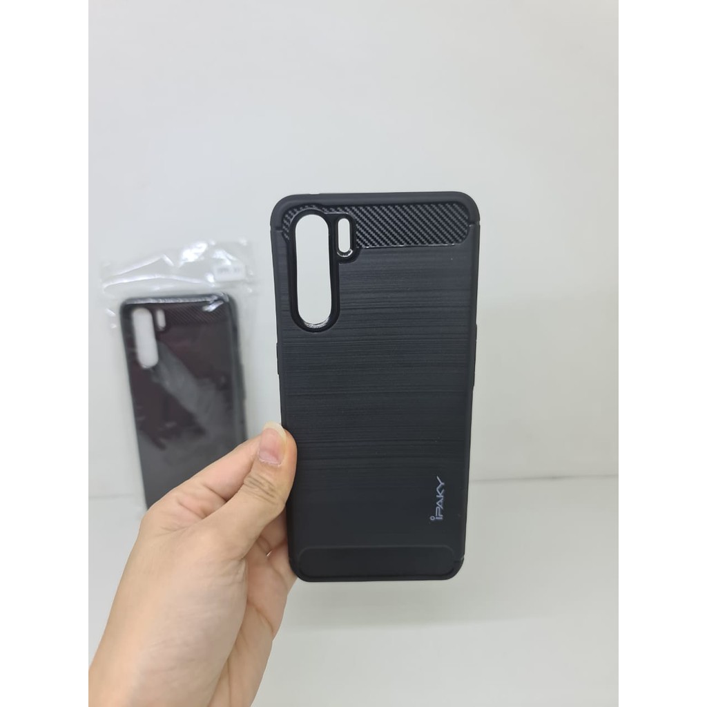 iPaky Carbon Oppo F15 A91 6.4&quot; Slim Fit Carbon Soft Case OPPO RENO 3 Fiber Multi Carbon ANTI MELAR