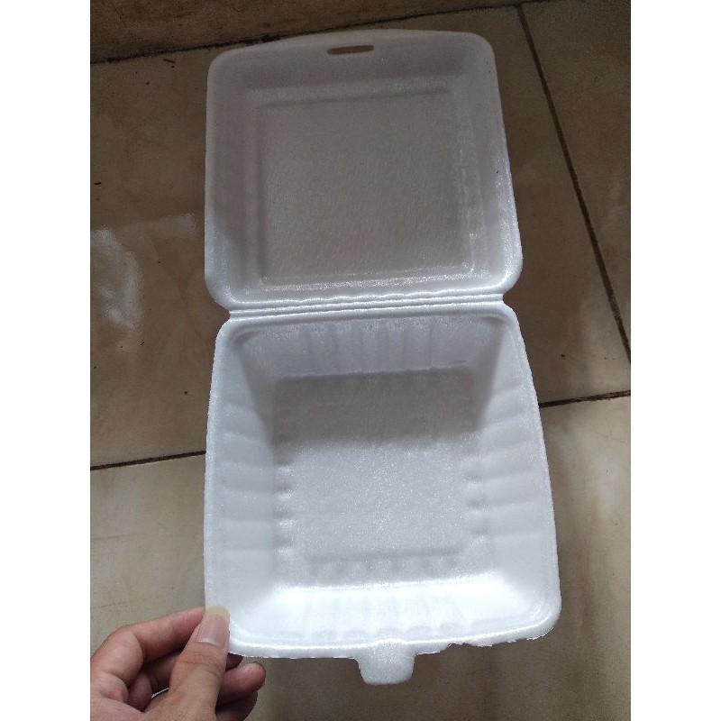 

sterofoam kotak Nasi atau ayam bakar eceran